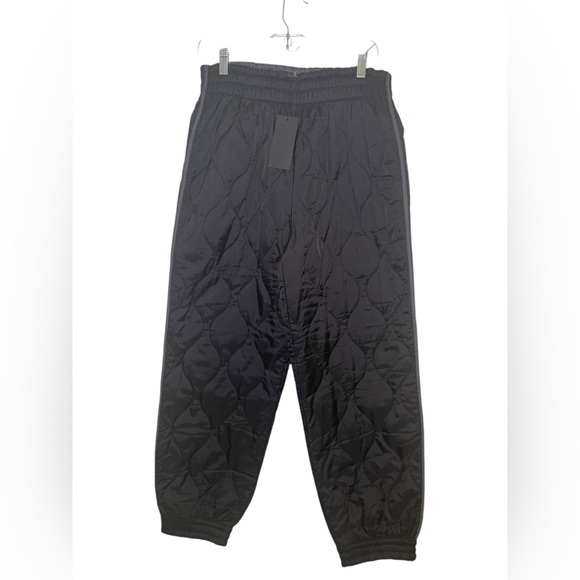 19 Cooper New NWT Black Nylon Onion Quilted Joggers Size Medium - Picture 4 of 6